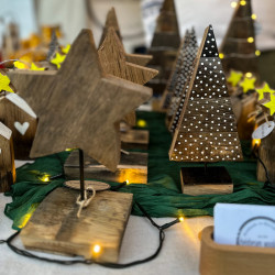 Tannenbaum Leimholz klein – Unikat aus Weinfass-Holz